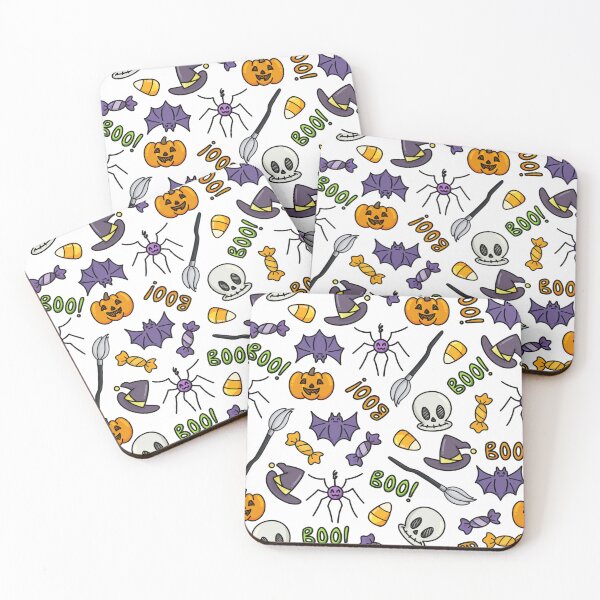 Item preview, Cute Cartoons Halloween Seamless Pattern designed and sold by artbybiyan.
