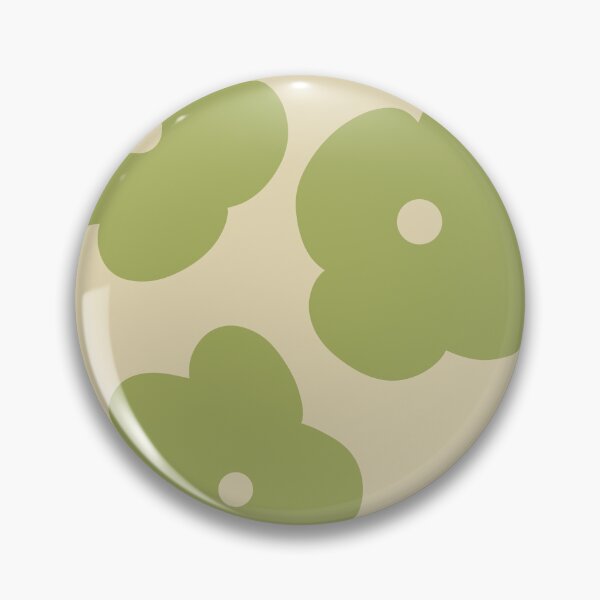 Aperçu de l'œuvre Jade vert sauge Jumbo Flower Power motif abstrait contemporain créée et vendue par ZodiacGradient.