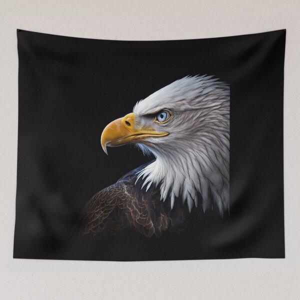 Item preview, Bald Eagle bird head using digital art  Top	 designed and sold by skgkhlhh96.