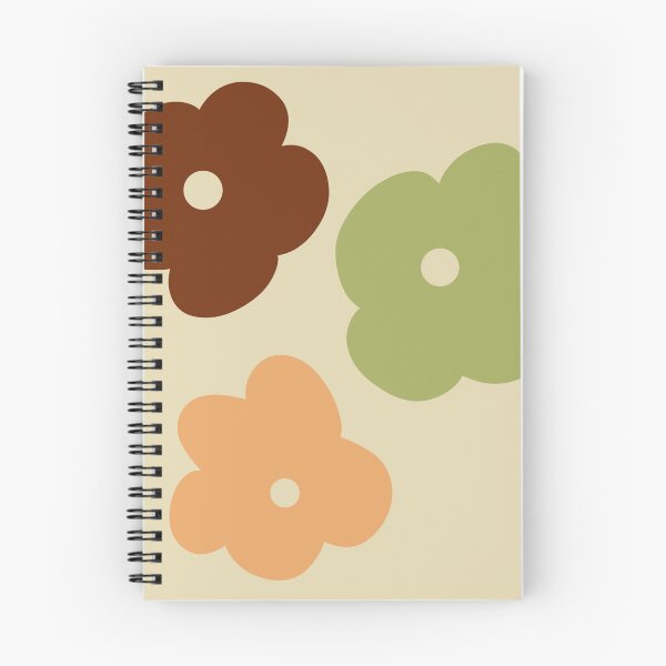 Artikelvorschau, Herbst Herbst Braun Grün Orange Jumbo Flower Power Abstraktes zeitgenössisches Muster entworfen und verkauft von ZodiacGradient.