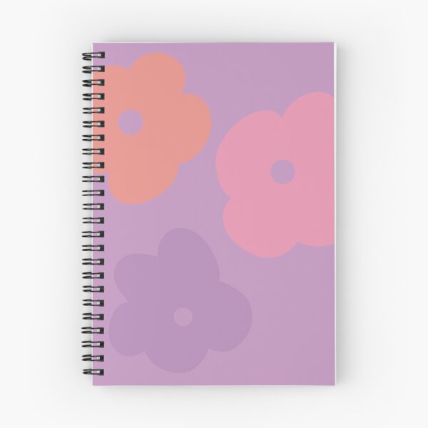 Aperçu de l'œuvre Pastel Violet Rose Orange Rétro Jumbo Flower Power Abstrait Motif Contemporain créée et vendue par ZodiacGradient.
