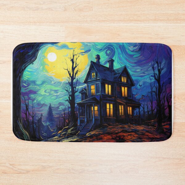 Item preview, Starry Night Halloween Haunted House designed and sold by Gsallicat.