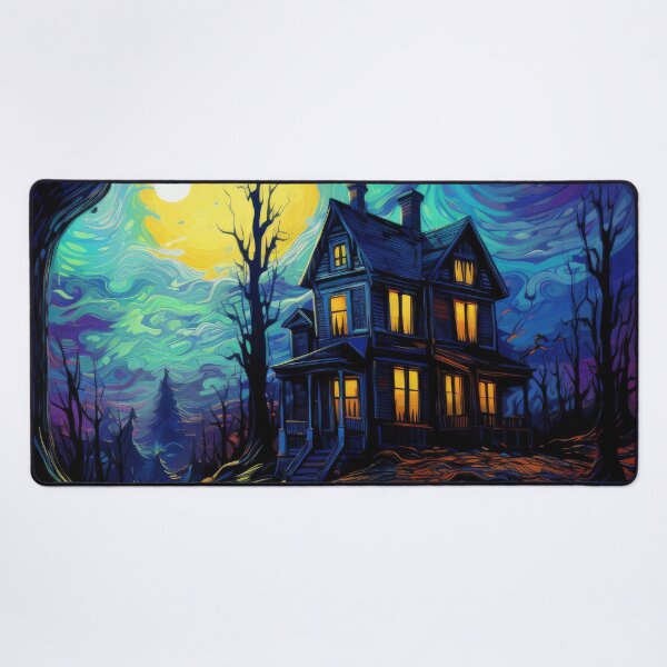 Item preview, Starry Night Halloween Haunted House designed and sold by Gsallicat.
