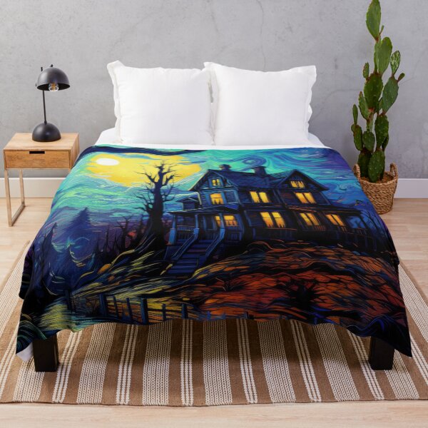 Item preview, Starry Night Halloween Haunted House designed and sold by Gsallicat.
