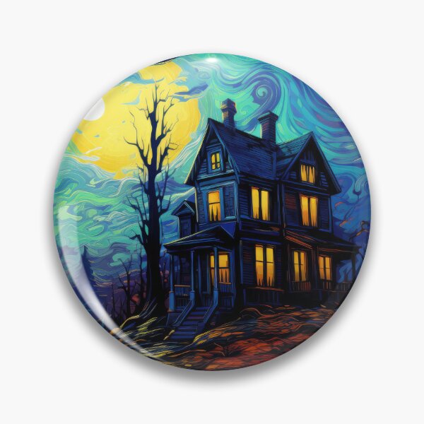 Item preview, Starry Night Halloween Haunted House designed and sold by Gsallicat.