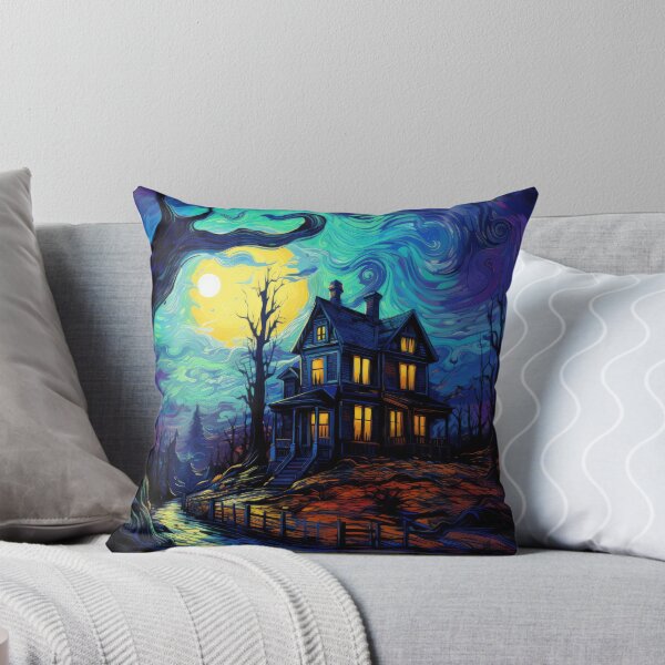 Item preview, Starry Night Halloween Haunted House designed and sold by Gsallicat.