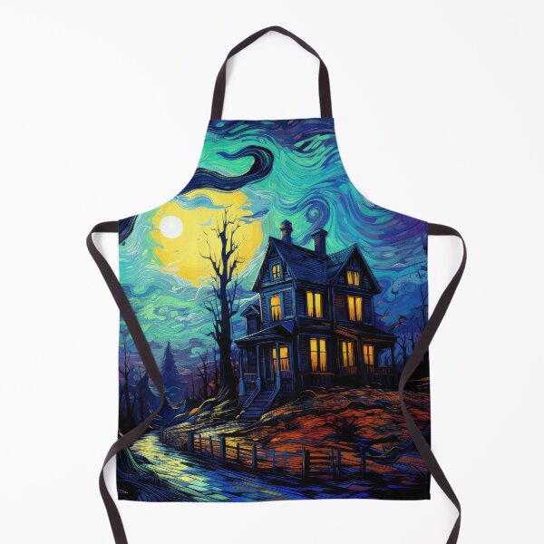 Item preview, Starry Night Halloween Haunted House designed and sold by Gsallicat.