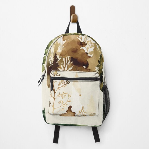 Item preview, A Delicate Ombre Forest Sepia to Green - Watercolor Trees and Leaves designed and sold by GVRDesign.