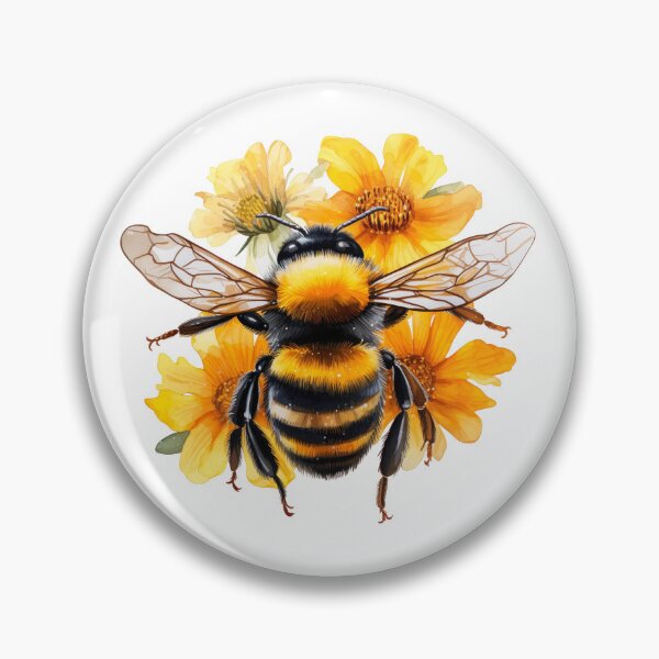 Artikelvorschau, Bumble Bee yellow flowers entworfen und verkauft von Redbubblesassy.