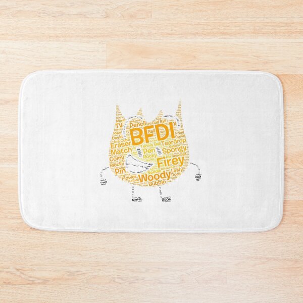 Item preview, BFDI Word Cloud Firey Shaped  designed and sold by xacachnhau.