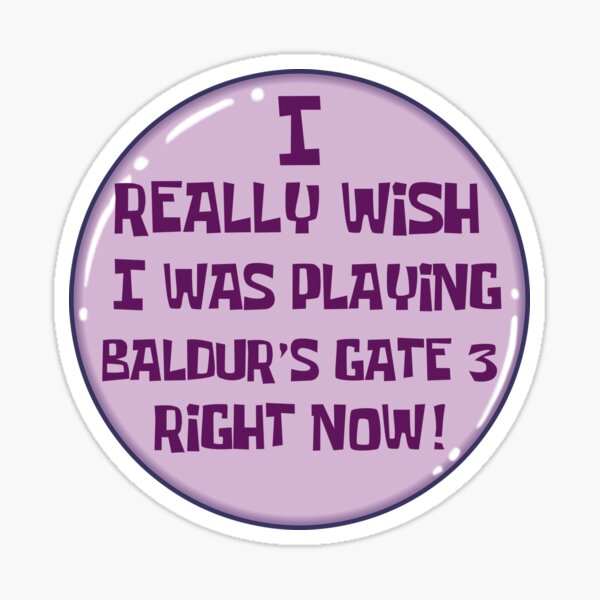 BG3 NPC Reusable Stickers Baldur's Gate 3 