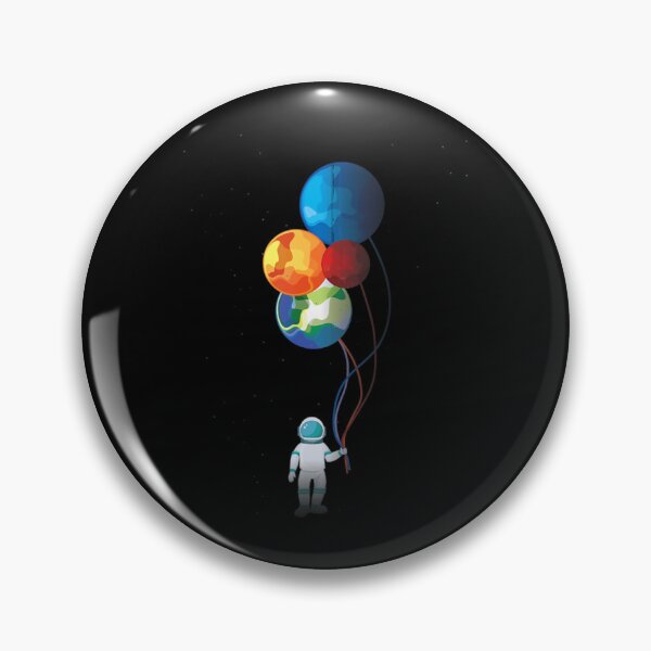 Item preview, Astronaut In Space Holding Planet Balloon designed and sold by GeorgeBermudez.