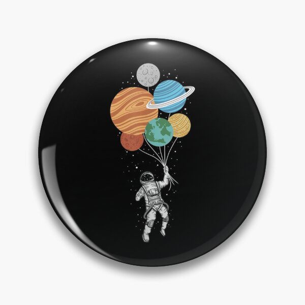 Item preview, Astronaut holding Planet Balloons Solar  designed and sold by GeorgeBermudez.