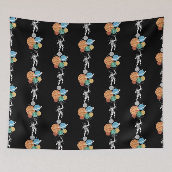 Item preview, Astronaut holding Planet Balloons Solar  designed and sold by GeorgeBermudez.