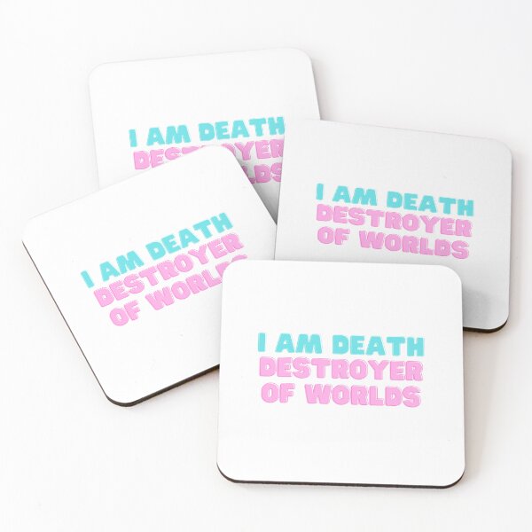 Item preview, I Am Death Destroyer of Worlds Quote designed and sold by ScruffyBlonde.