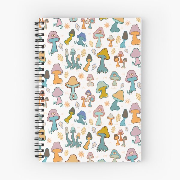 Item preview, COLORFUL MUSHROOM COCKS CUTE PATTERN WHITE designed and sold by aydapadi.