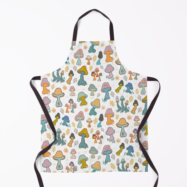 Item preview, COLORFUL MUSHROOM COCKS CUTE PATTERN WHITE designed and sold by aydapadi.