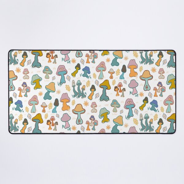 Item preview, COLORFUL MUSHROOM COCKS CUTE PATTERN WHITE designed and sold by aydapadi.