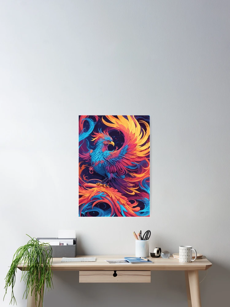 Thumbnail 2 of 3, Poster, phoenix designed and sold by Spirit of Siam.