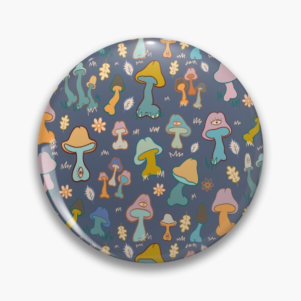 Item preview, COLORFUL MUSHROOM COCKS CUTE PATTERN NEON PASTEL designed and sold by aydapadi.