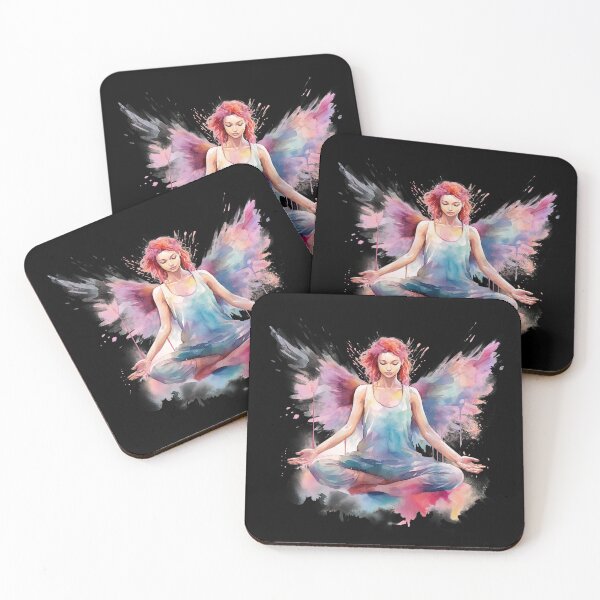 Item preview, Angel Yoga Flow Connecting with Heavenly Energy designed and sold by AnnaMDesign.