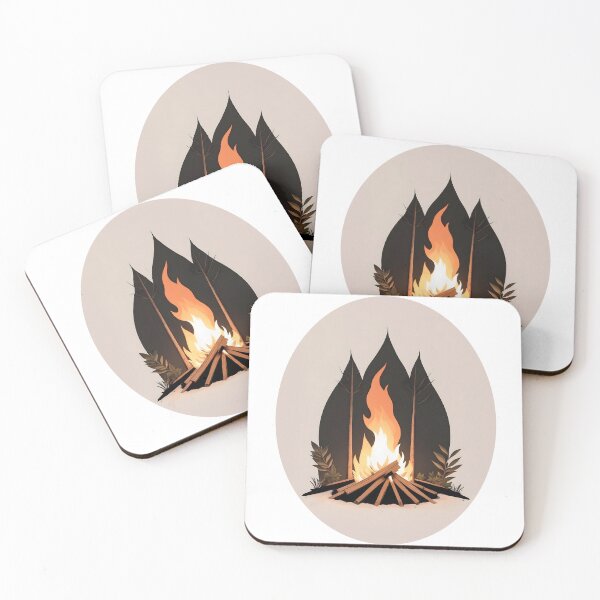 Item preview, Camping theme fire place designed and sold by Digitalcipart.