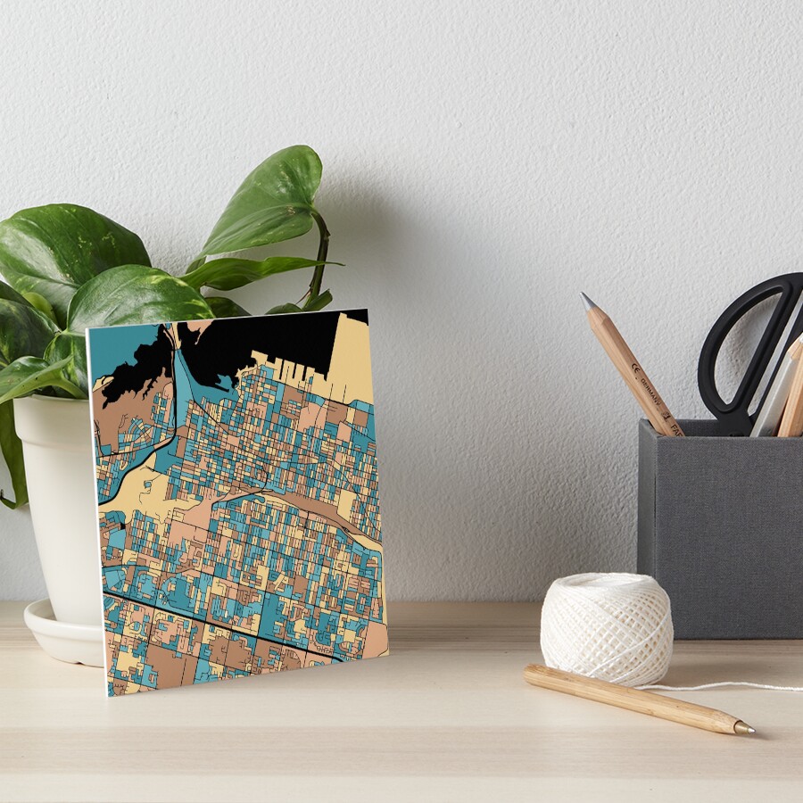Item preview, Art Board Print designed and sold by PatternMaps.