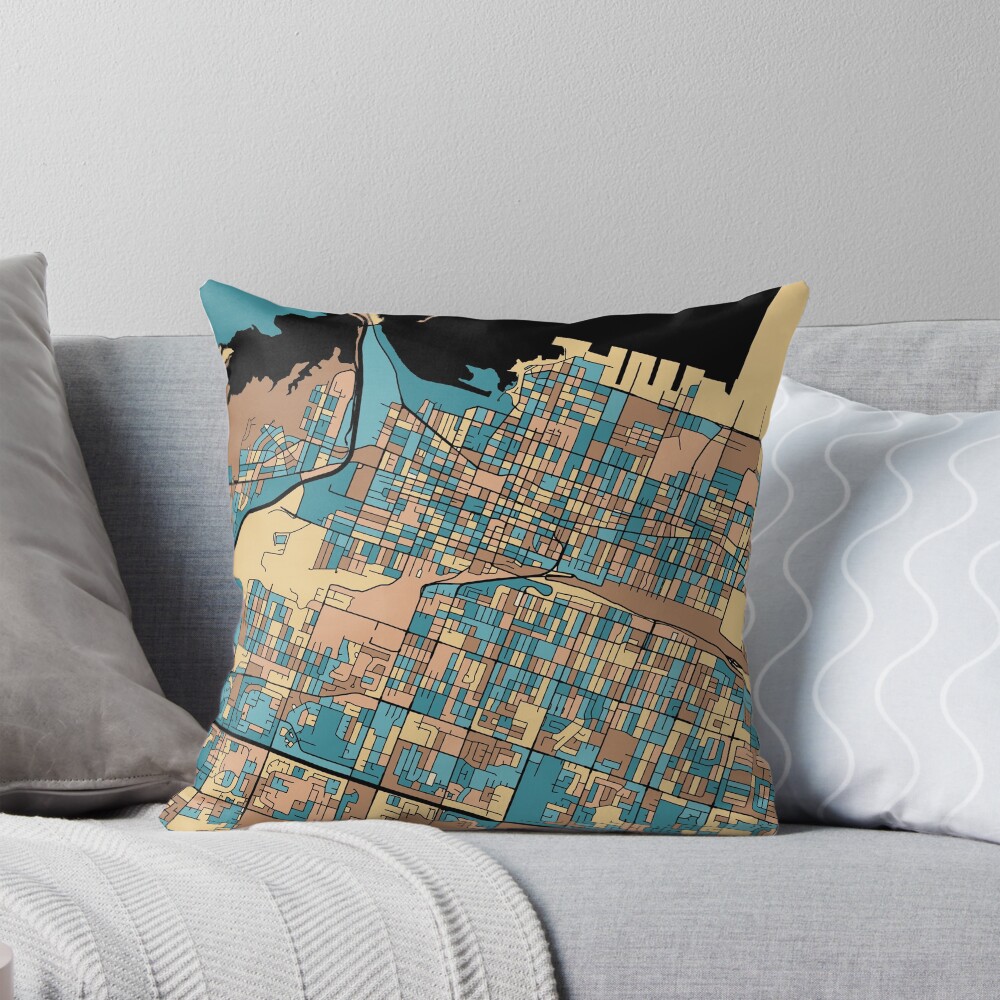 Item preview, Throw Pillow designed and sold by PatternMaps.