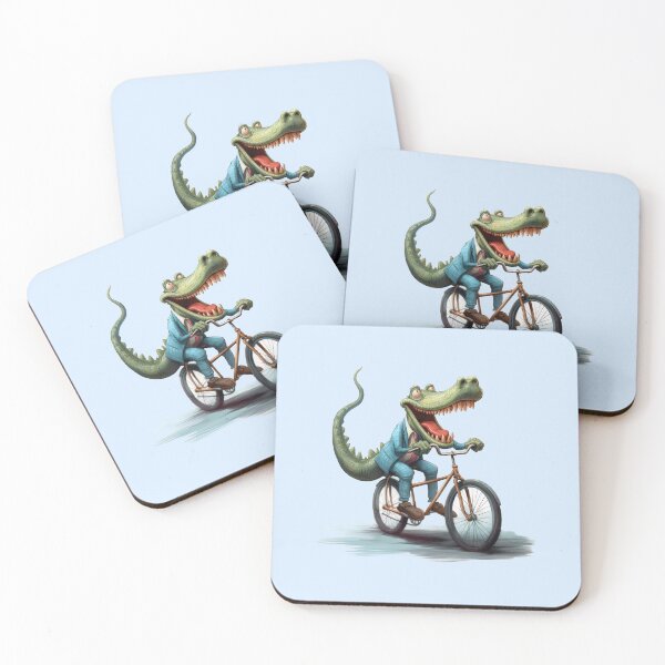 Item preview, Crocodile rides a bike designed and sold by DerSenat.