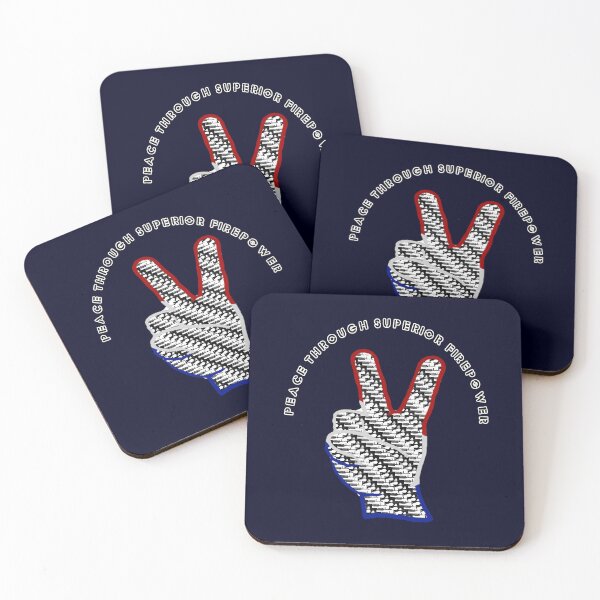 Item preview, PEACE THROUGH SUPERIOR FIREPOWER designed and sold by THE AMERICAN TEEVANGELIST.