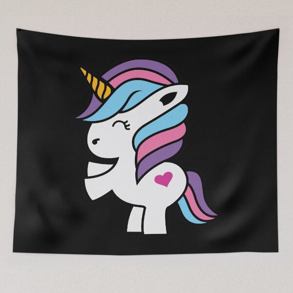 Item preview, kawai girl a for adley unicorns funny cartoon81 designed and sold by kristinp-artrid.