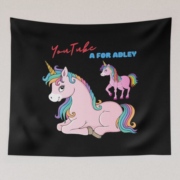 Item preview, kawai girl a for adley unicorns funny cartoon81 designed and sold by kristinp-artrid.