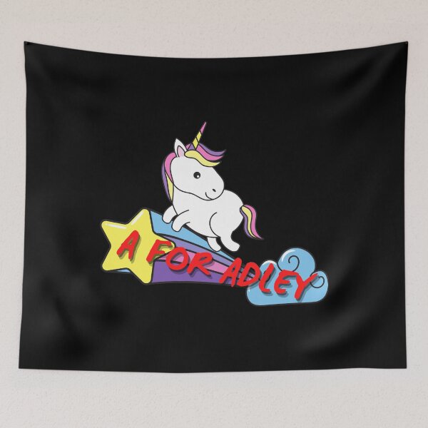 Item preview, kawai girl a for adley unicorns funny cartoon81 designed and sold by kristinp-artrid.
