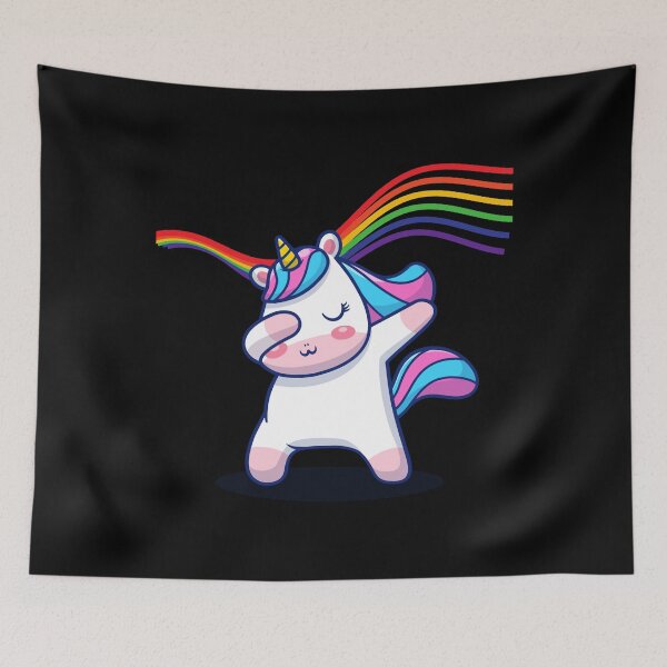 Item preview, kawai girl a for adley unicorns funny cartoon81 designed and sold by kristinp-artrid.