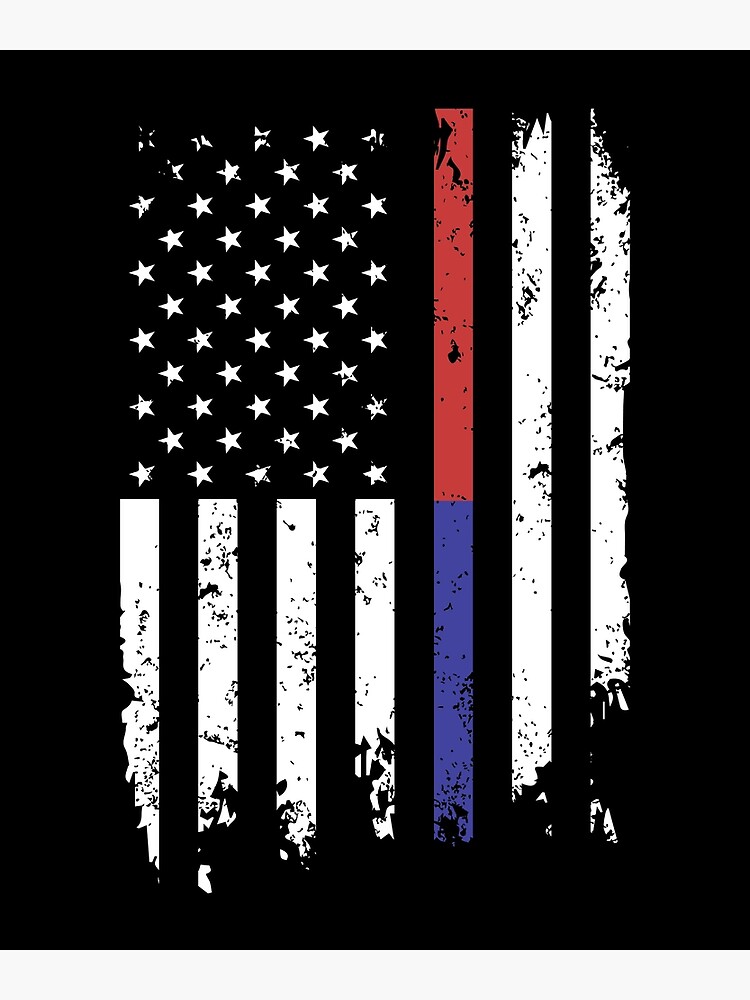 thin red line thin blue line flag