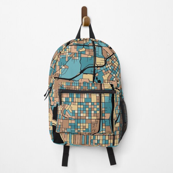 Item preview, Minneapolis Map Pattern in Mid Century Pastel designed and sold by PatternMaps.