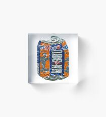 IrnBru - zerkleinertes Blech Acrylblock