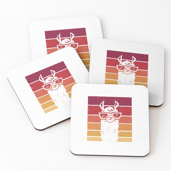 Item preview, Retro llama with sunglasses designed and sold by DerSenat.