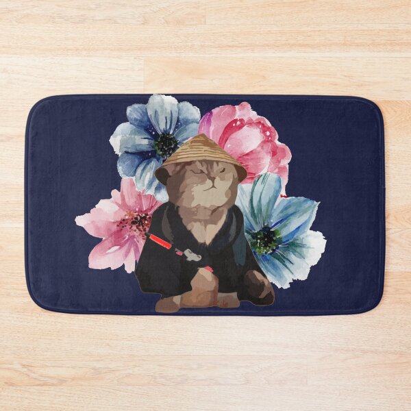 Item preview, The Cat Samurai Watercolor designed and sold by soulfulprintss8.