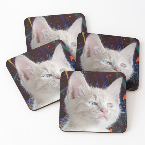 Item preview, Cat in colorful splash designed and sold by Glamalt.