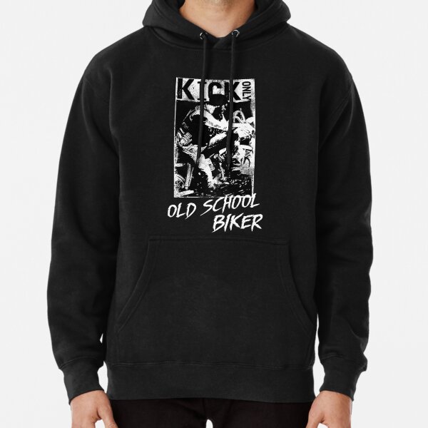 Kick Only - Old School Biker Pullover Hoodie