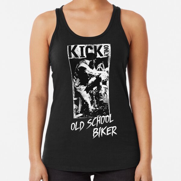Kick Only - Old School Biker Racerback Tank Top