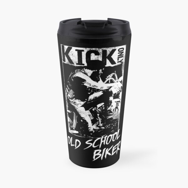 Kick Only - Old School Biker Travel Mug