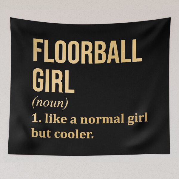 Item preview, Floorball Girl Definition in Gold designed and sold by XCIV.