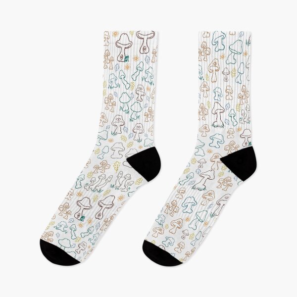 Item preview, MUSHROOM PENIS VINTAGE CUTE PATTERN WHITE designed and sold by aydapadi.