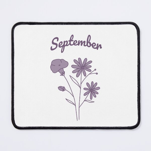 Item preview, September Girl Birth Month Flower Morning glory & Aster - is my birthday gift minimal vintage  designed and sold by TNwandesignart.