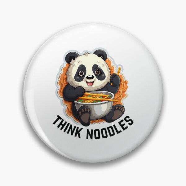 Artikelvorschau, Thinknoodles Panda isst Nudeln mit Nudeln entworfen und verkauft von AndersonHarves.