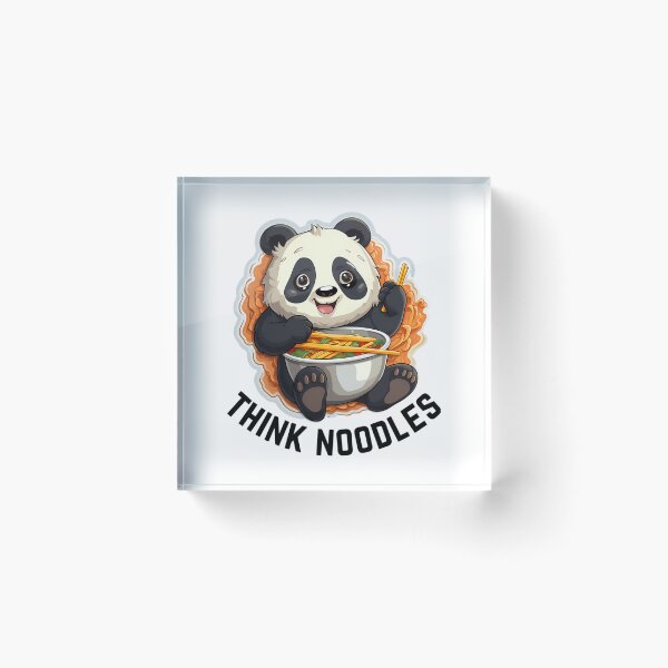 Artikelvorschau, Thinknoodles Panda isst Nudeln mit Nudeln entworfen und verkauft von AndersonHarves.