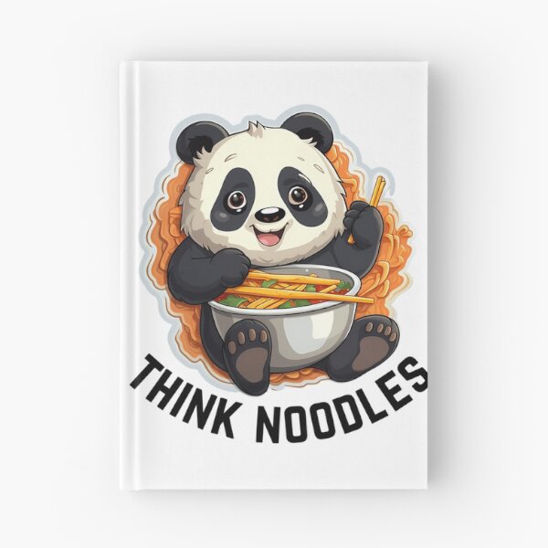 Item preview, Thinknoodles Panda eating noodles with noddle's designed and sold by AndersonHarves.