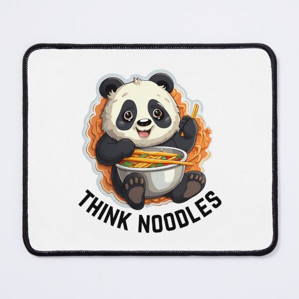 Item preview, Thinknoodles Panda eating noodles with noddle's designed and sold by AndersonHarves.